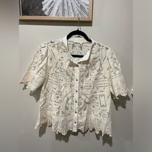 Anthropologie lace top